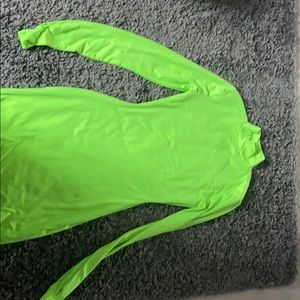 Neon green dress